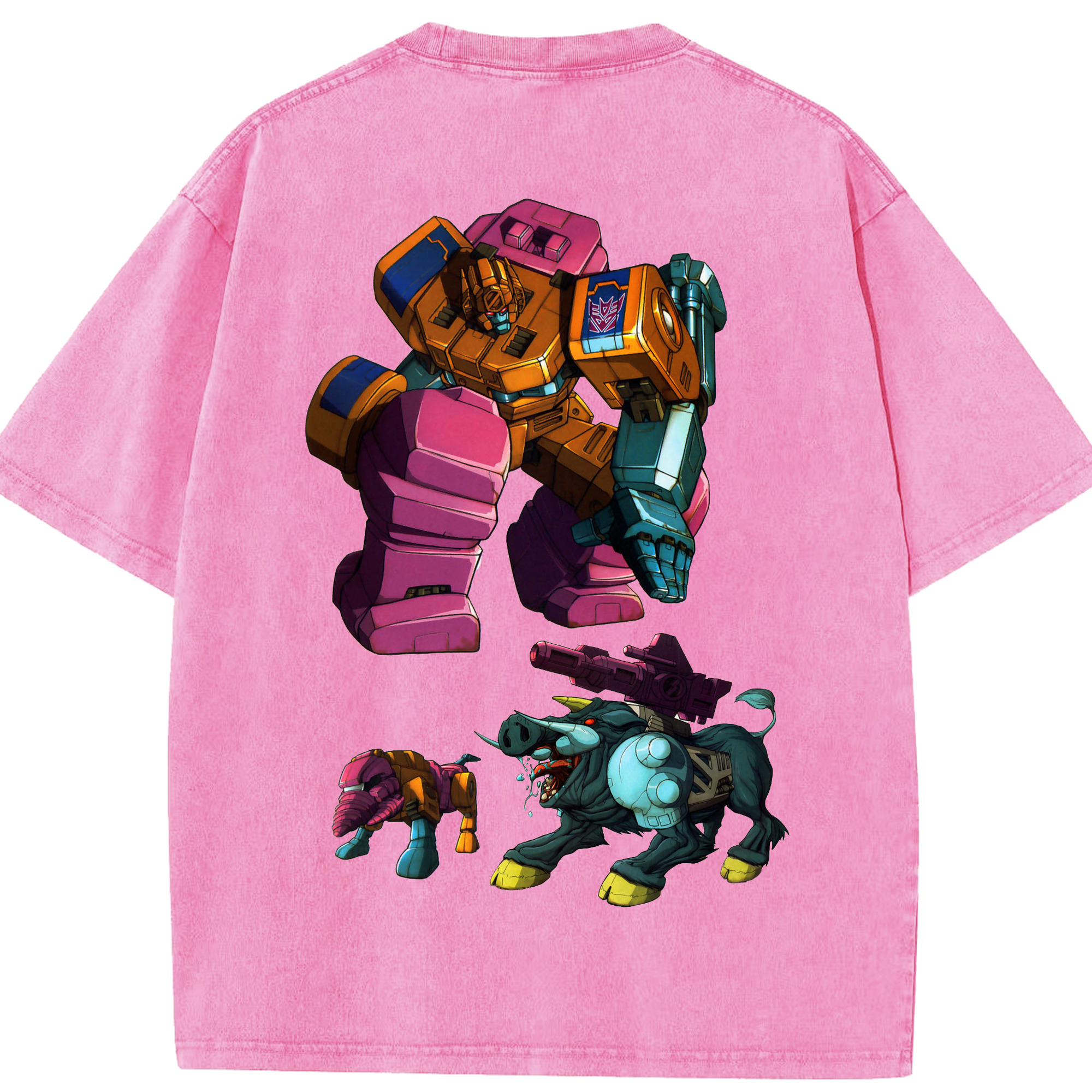 （画像用）  綿100% ヴィンテージ風 半袖Tシャツ（背面プリント）
